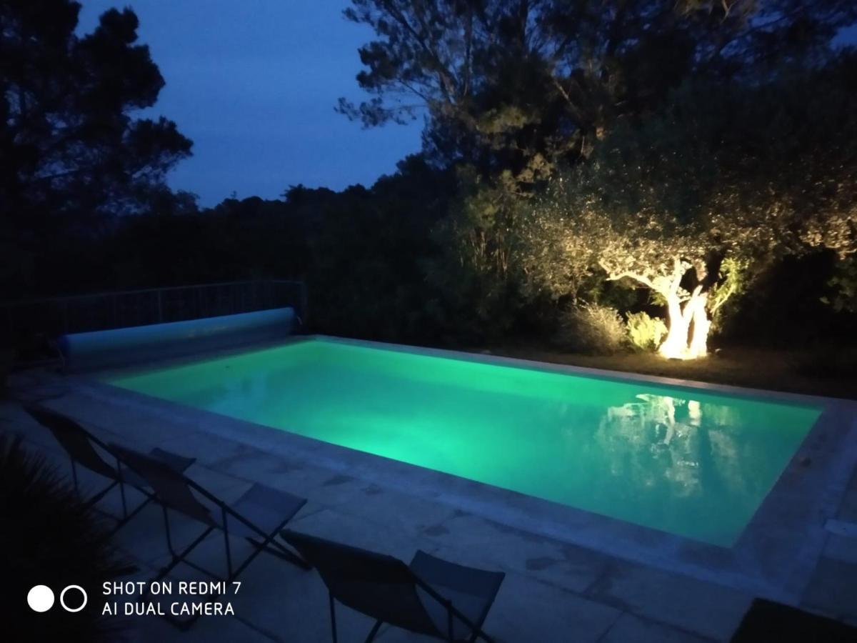Proche Uzes Petit Gite Avec Grande Cuisine D'Ete Et Piscine Saint-Siffret Ngoại thất bức ảnh